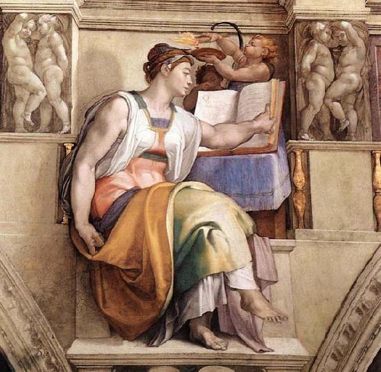 Michelangelo Buonarroti The Erythraean Sibyl France oil painting art
